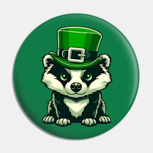 St. Patrick’s Day Badger Pin