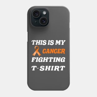 leukemia Cancer orange Ribbon Fighting Phone Case