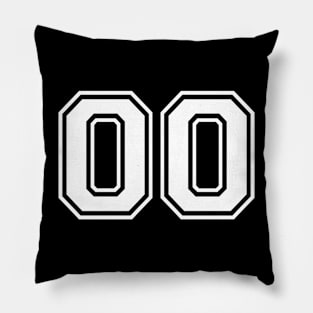 JERSEY NUMBER 00 Pillow