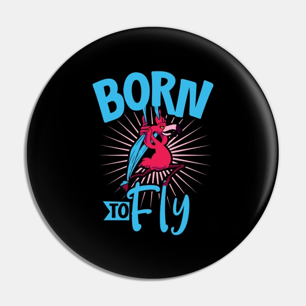 Born to Fly - Aerial Silks Pin by Modern Medieval Design