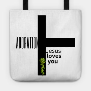 adoration t shirt Tote