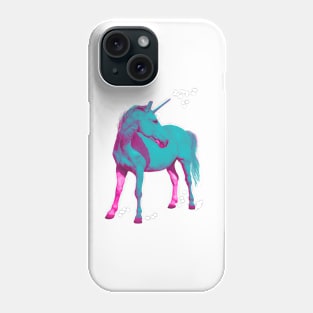 Beautiful blue and pink unicorn Phone Case