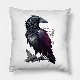 Majestic Raven Pillow