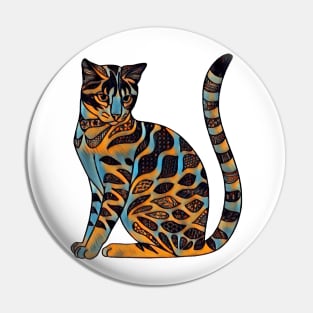 Fauvist Cat Pin