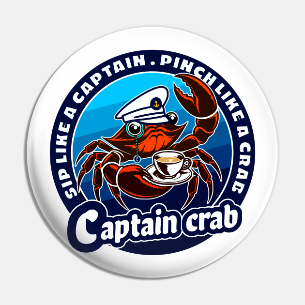 Captain crab Pin by Graffik-Peeps