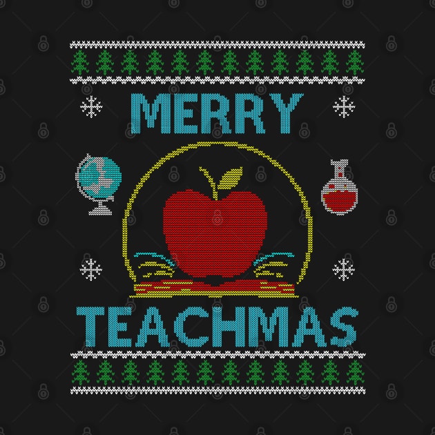 Christmas Teacher Ugly Sweater by AllWellia