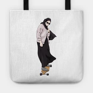 Skateboard hijabi Tote