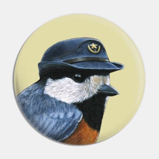 Varied tit Pin