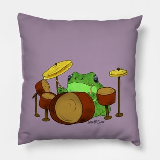 Remy the Drum Playing Frog Pillow