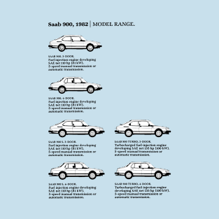 1982 SAAB 900 RANGE - brochure T-Shirt