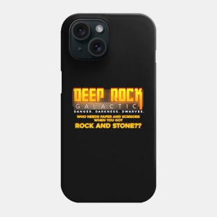 Deep Rock Galactic Rock and Stone vs. Paper and Scissors Phone Case