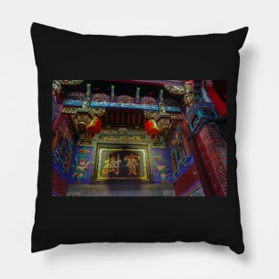 Decorative Chinese temple Cheah Si Sek Tek Tong ornate Pillow