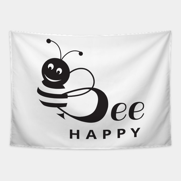 Bee Happy Tapestry by dddesign