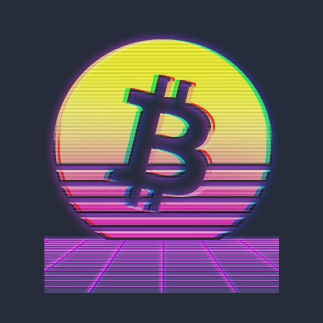Bitcoin Retro Vaporwave by The Libertarian Frontier 
