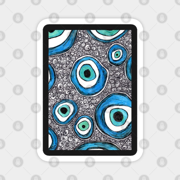 Evil Eye Art Magnet by halideO