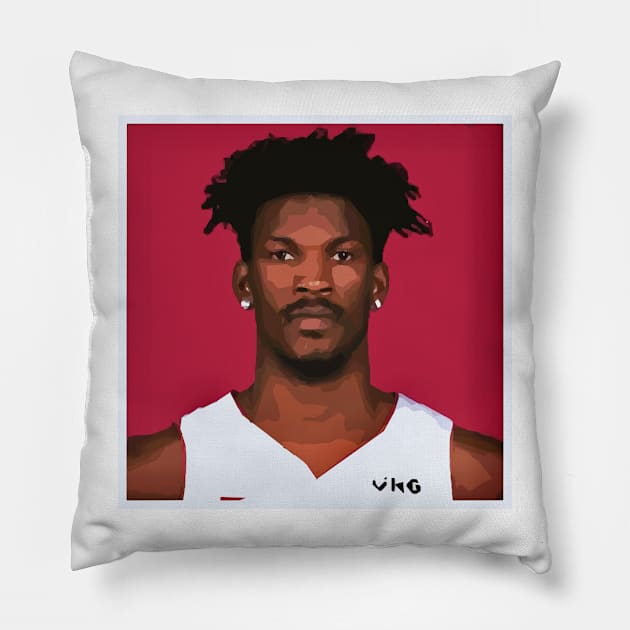 Jimmy Butler Pillow by Playful Creatives