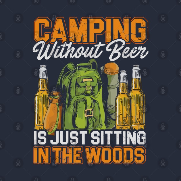 Camping Beer Outdoors by E