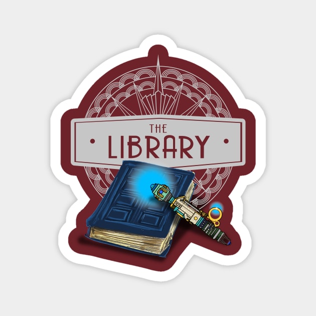 THE LIBRARY SMALLER VERSION Magnet by KARMADESIGNER T-SHIRT SHOP