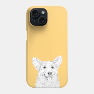 Cute Corgi Dog Portrait Phone Case