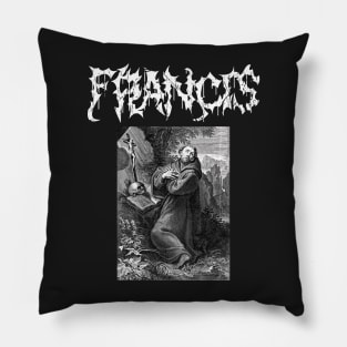 Saint Francis of Assisi Gothic Death Metal Pillow