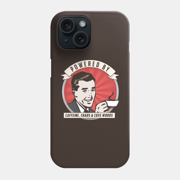 Powered by Caffeine Phone Case by ranxerox79