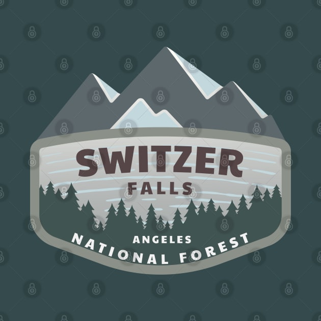 Switzer Falls Angeles National Forest Logo by Spatium Natura