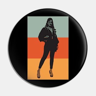 Abstract Pop Art Aestethic Girl Pin