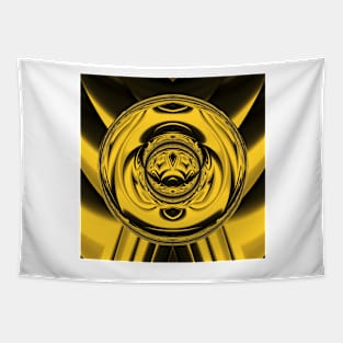 SHİNY YELLOW GOLD REFLECTİONS Tapestry