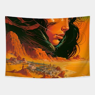 We Are Floating In Space - 100 - Sci-Fi Inspired Retro Artwork Tapestry