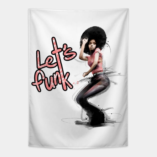 Let’s Funk Tapestry by ILYOart