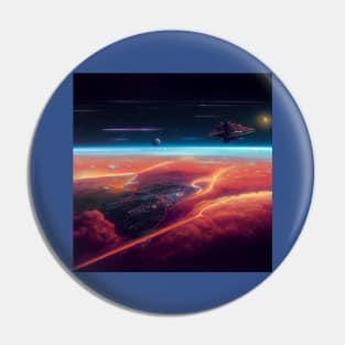 Interplanetary Spaceport Pin