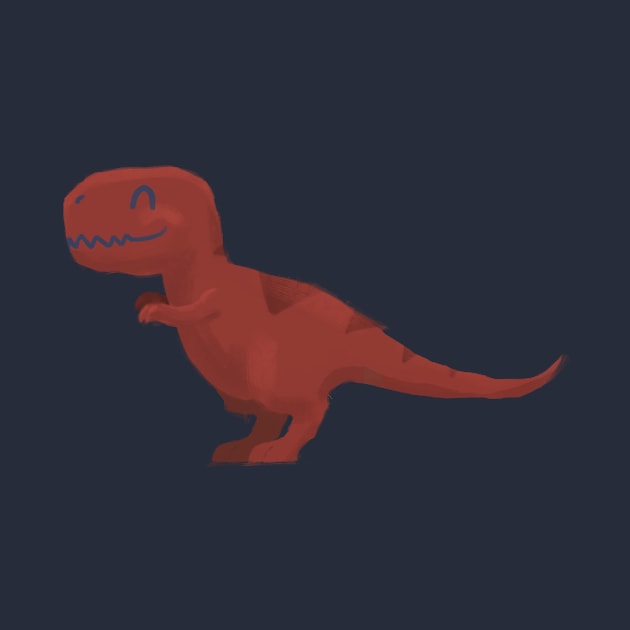 T-Rex - Cute Prehistoric Dinosaur cartoon Illustration by Stilo29