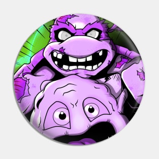 Zombie Turtle purple Pin