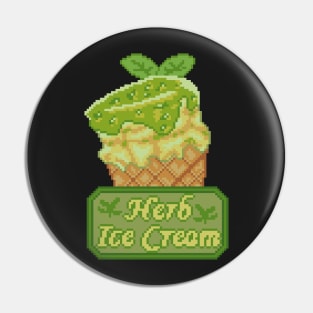 Resident Evil Herb Ice Cream Pixel Art Pin