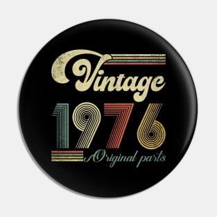 Retro Vintage 1976 48th Birthday Gift Men Women 48 Years Old Pin