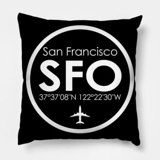 SFO, San Francisco International Airport, USA Pillow