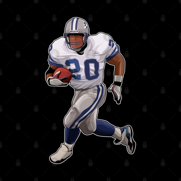 Barry Sanders #20 Hold The Ball by GuardWall17