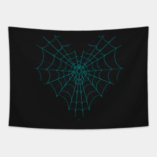 Spider Web Heart V21 Tapestry