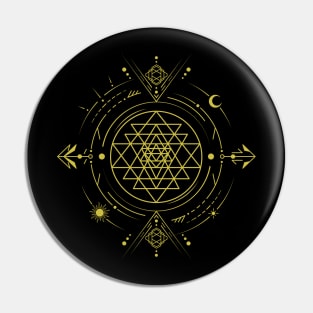 Sri Yantra | Sacred Geometry Pin