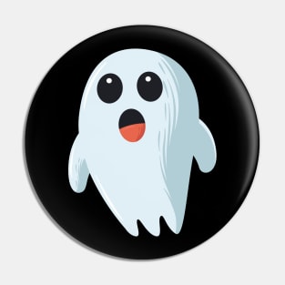 funny cute choked ghost - Halloween costume Pin