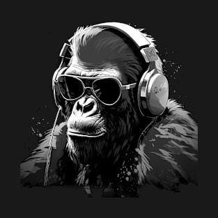 Cool summer monkey ape dj design T-Shirt