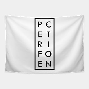 Perfection outline box Tapestry