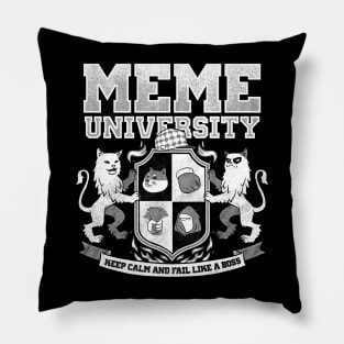 Meme University - Funny College Parody Pillow