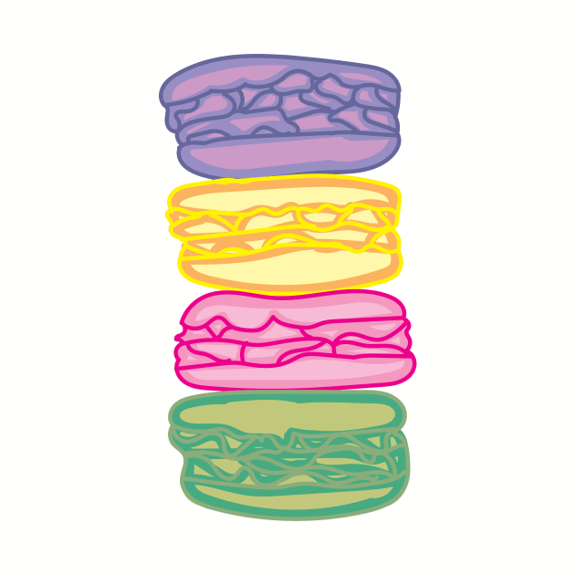 Aesthetic Macaroon Art by Courtney Graben by courtneylgraben