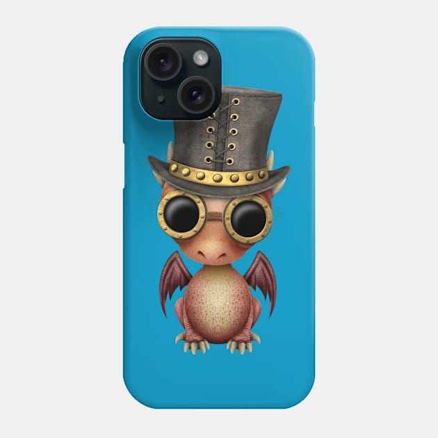 Steampunk Red Dragon Baby Phone Case by jeffbartels