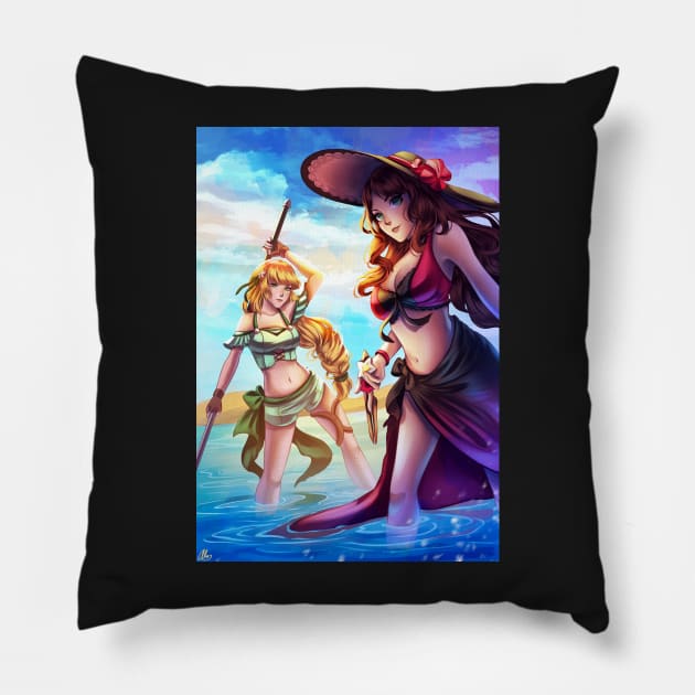 Summer Dorothea and Ingrid Pillow by alinalal