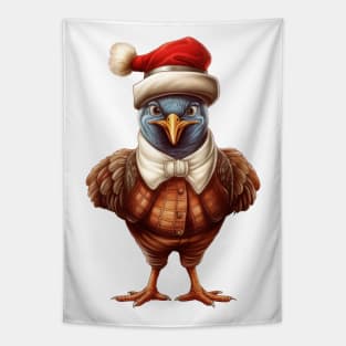 Vintage Christmas Turkey Tapestry