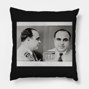 Al Capone Mug Shot, 1931. Vintage Photo Pillow