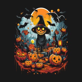 Halloween Pumpkin Scarecrow T-Shirt