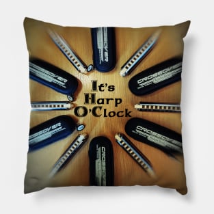 Harp O'Clock Pillow